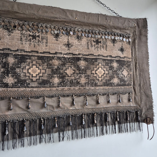 Uniek handgemaakt wanddoek kelim San7