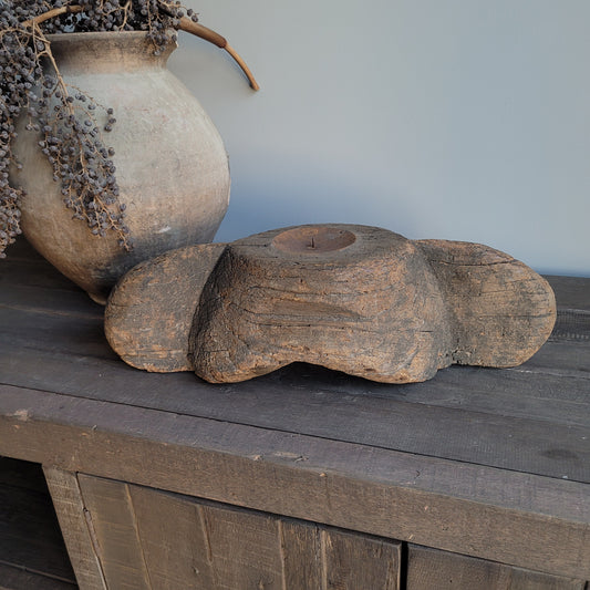 Uniek oud houten ornament