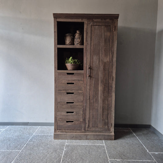 Opbergkast | kast Bram L driftwood met lades