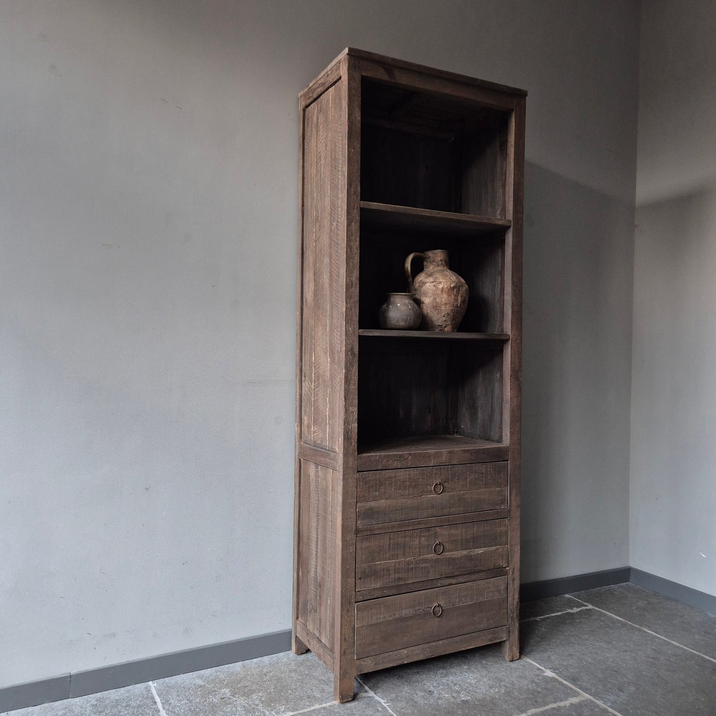 Kast driftwood 3-lades | open vakken