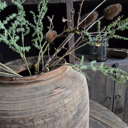 Uniek oud houten kruik XL