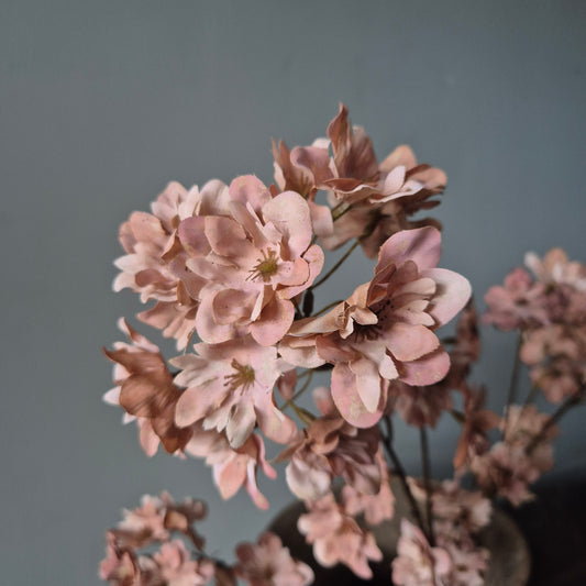 Kunsttak kersenbloesem zalmroze 85cm