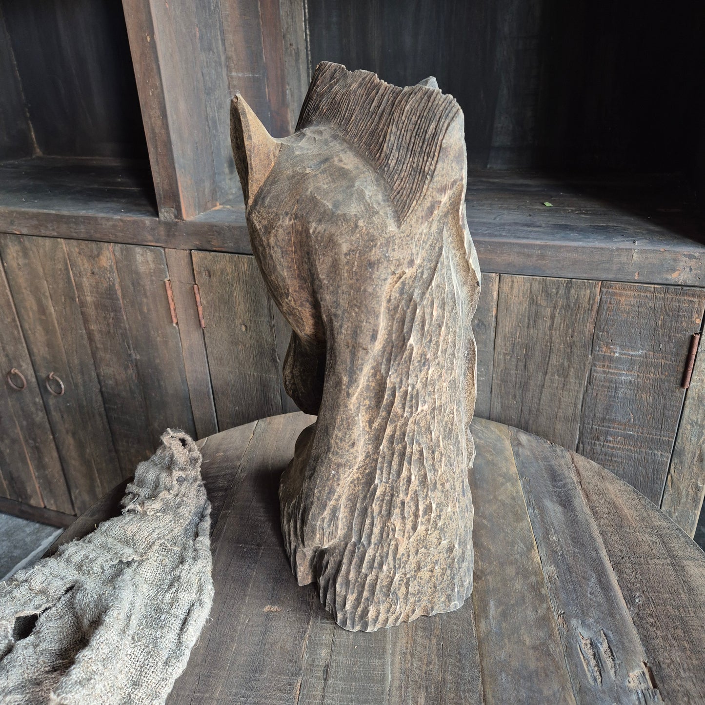 Houten paard ornament uniek
