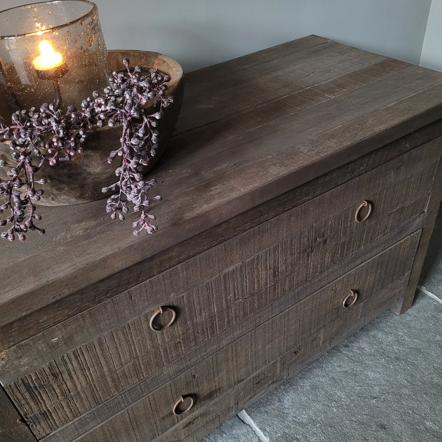 Ladekast | sidetable driftwood oud hout