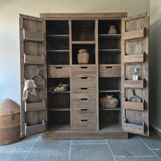 Opbergkast | kast Bram XL driftwood met lades