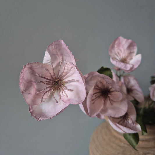 Kunsttak bloem lichtroze 80cm