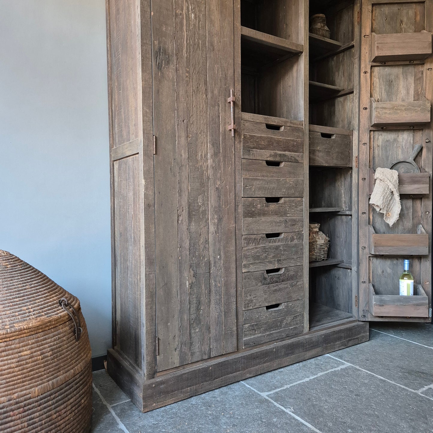 Opbergkast | kast Bram XL driftwood met lades