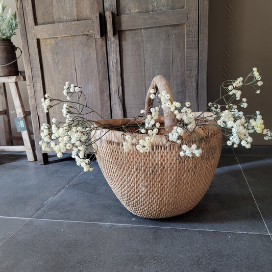 Uniek oude Chinese plukmand met hengsel