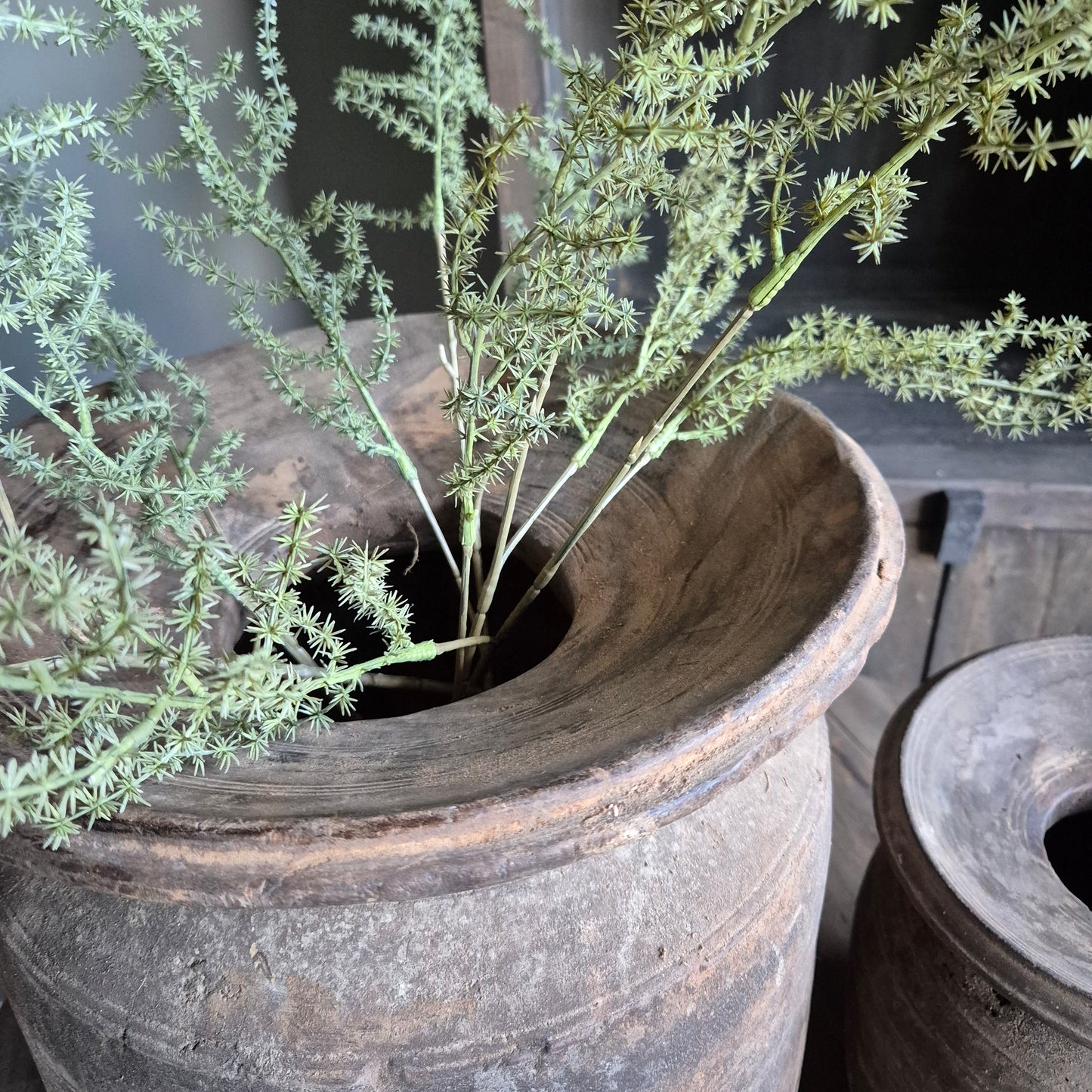 Oud houten kruik XL nr. 100 (links)