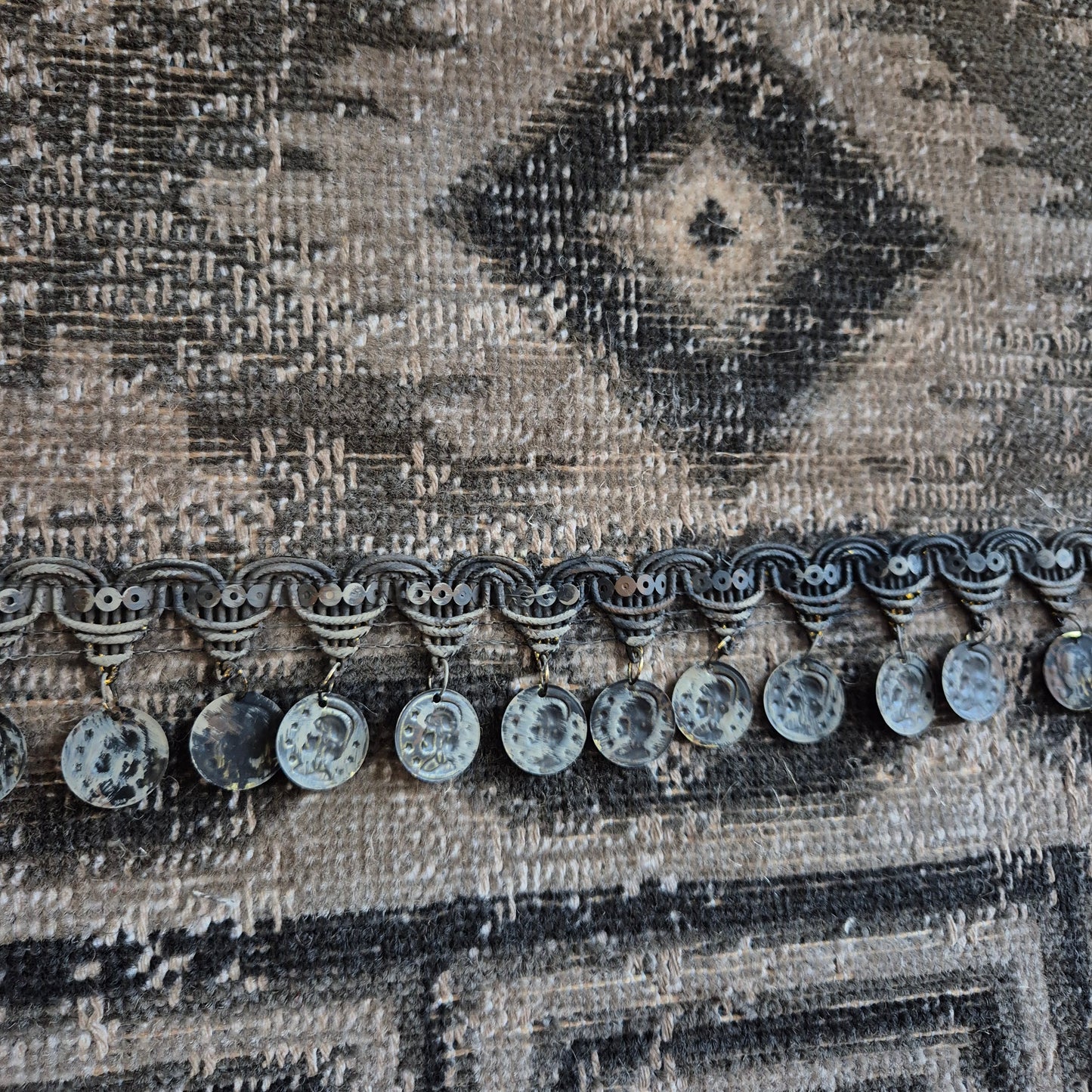 Uniek handgemaakt wanddoek kelim San7
