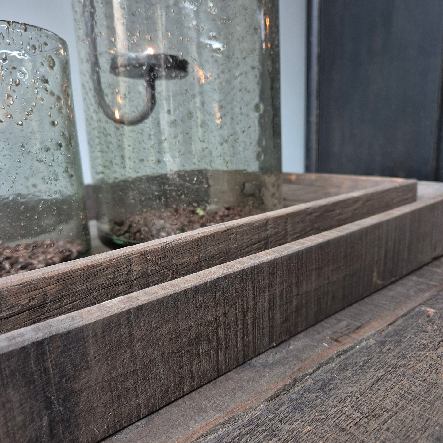 Driftwood dienblad met handvaten M