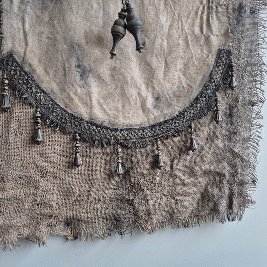 Uniek handgemaakt wanddoek San7