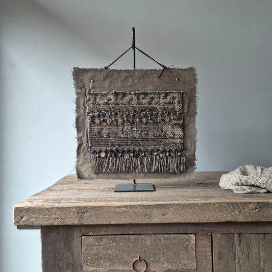 Kalkdoek kelim aan statief San7 nr. 1