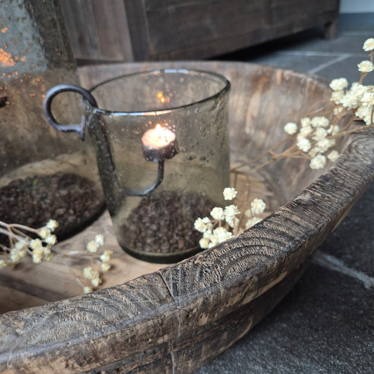 Oud houten olijfbak Luksa nr. 2