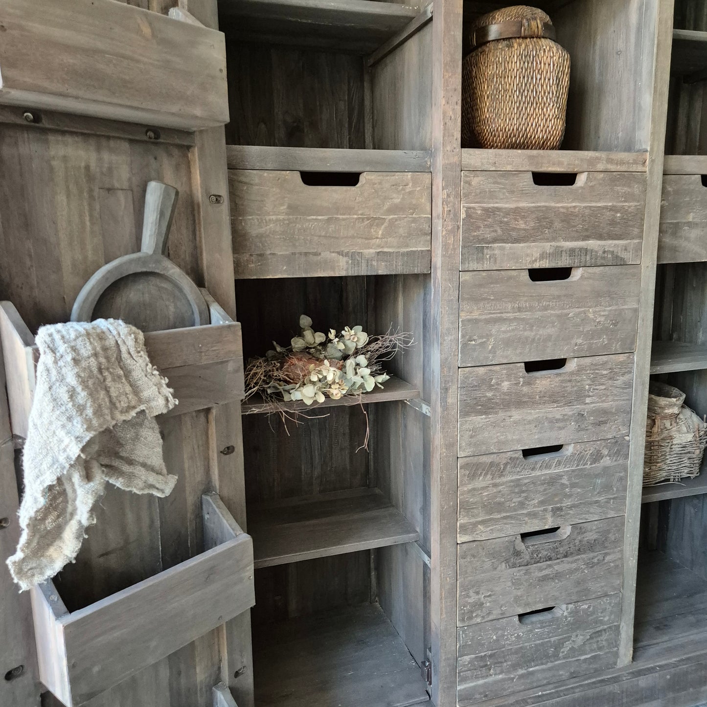 Opbergkast | kast Bram XL driftwood met lades
