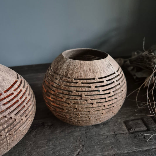 Kokosnoot theelichthouder