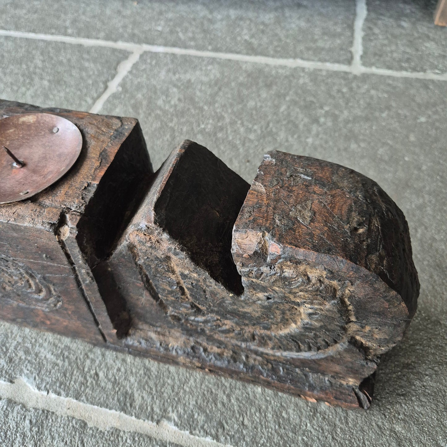 Uniek oud houten ornament nr. 6