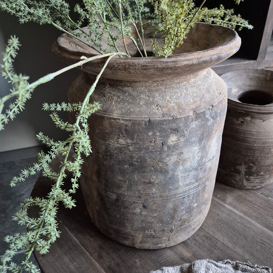 Oud houten kruik XL nr. 100 (links)