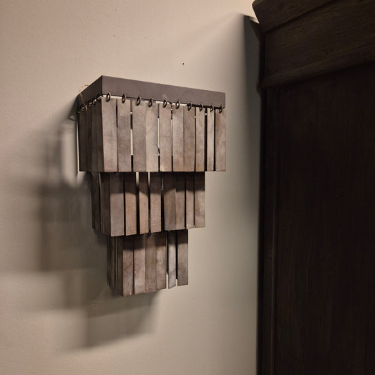 Wandlamp Iron Falls vierkant | Goldenbelt