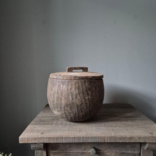 Oud houten bak met deksel nr. 3