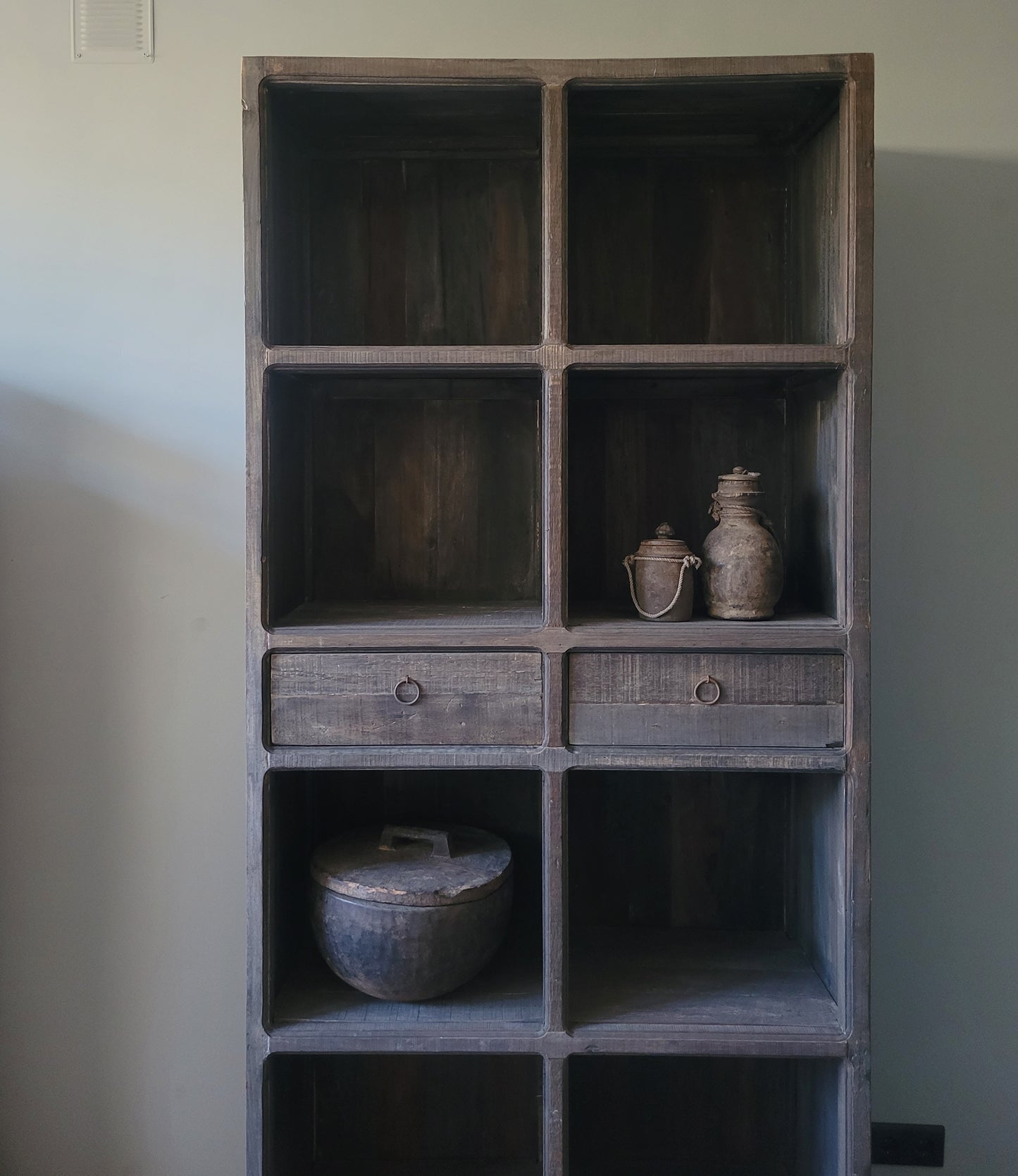 Vakkenkast | 2 lades driftwood 220cm