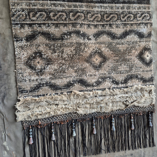 Uniek handgemaakt wanddoek kelim San7