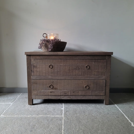 Ladekast | sidetable driftwood oud hout