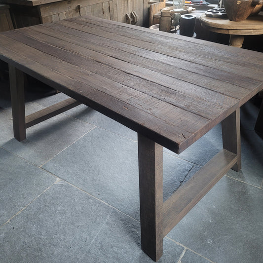 Eettafel driftwood A-poot