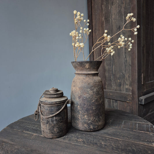 Oud houten kruik nr. 115 (rechts)