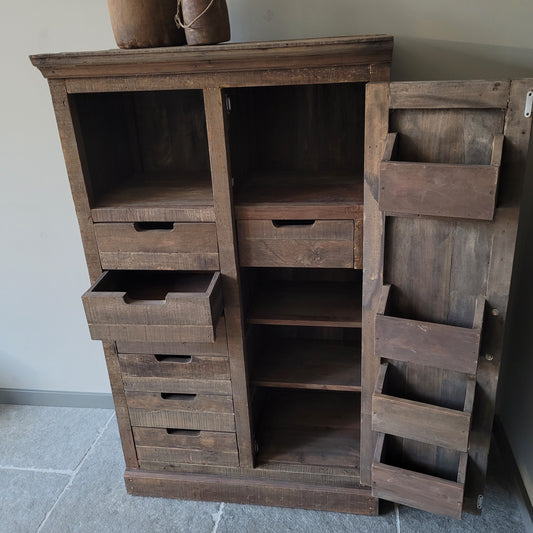 Opbergkast | kast Bram M driftwood met lades