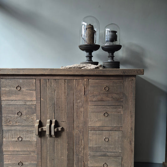 Dressoir | kast driftwood schuifslot 8 lades