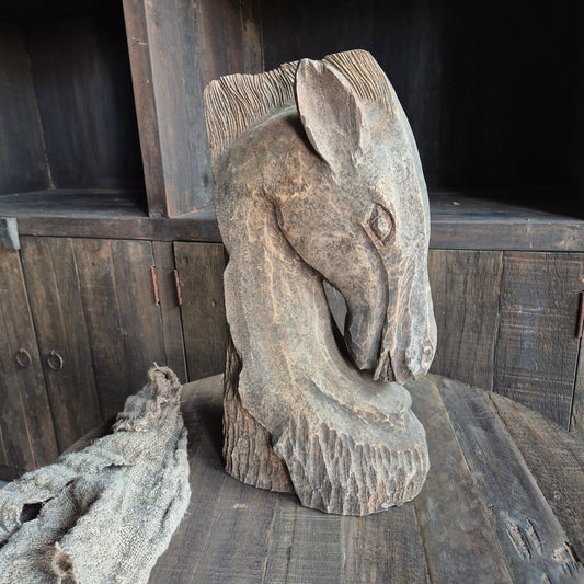 Houten paard ornament uniek