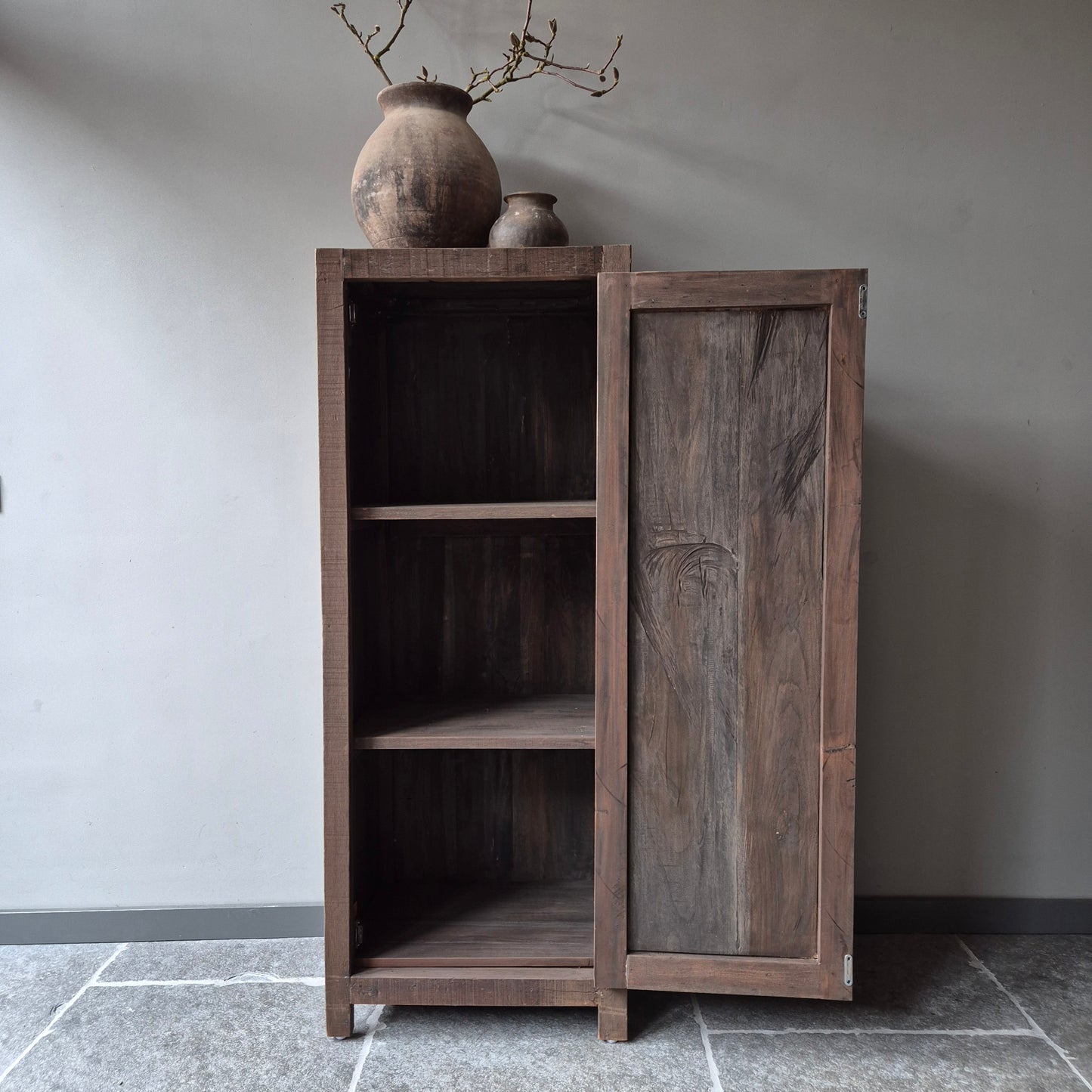 Eendeurs kast Lago oud hout driftwood