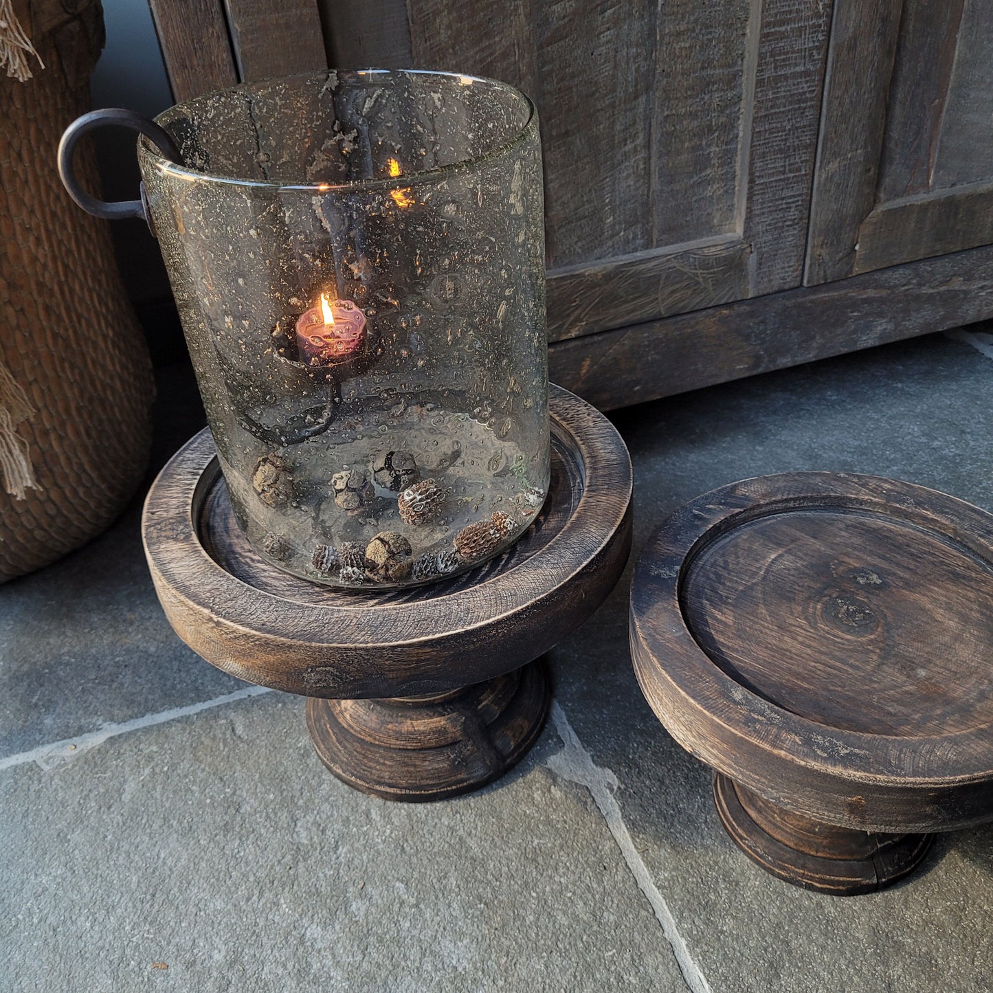 Houten plateau op voet M