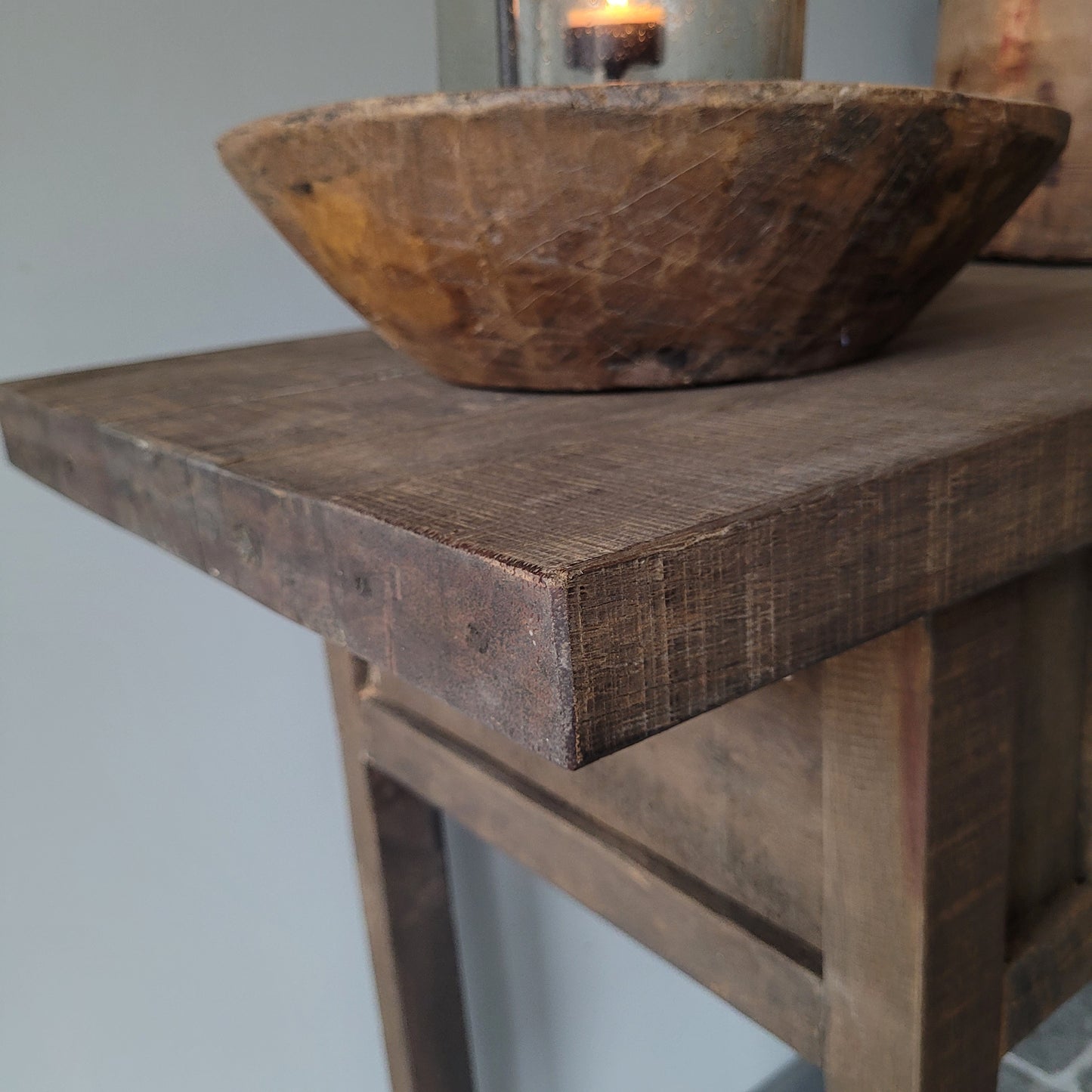 Sidetable met lade driftwood
