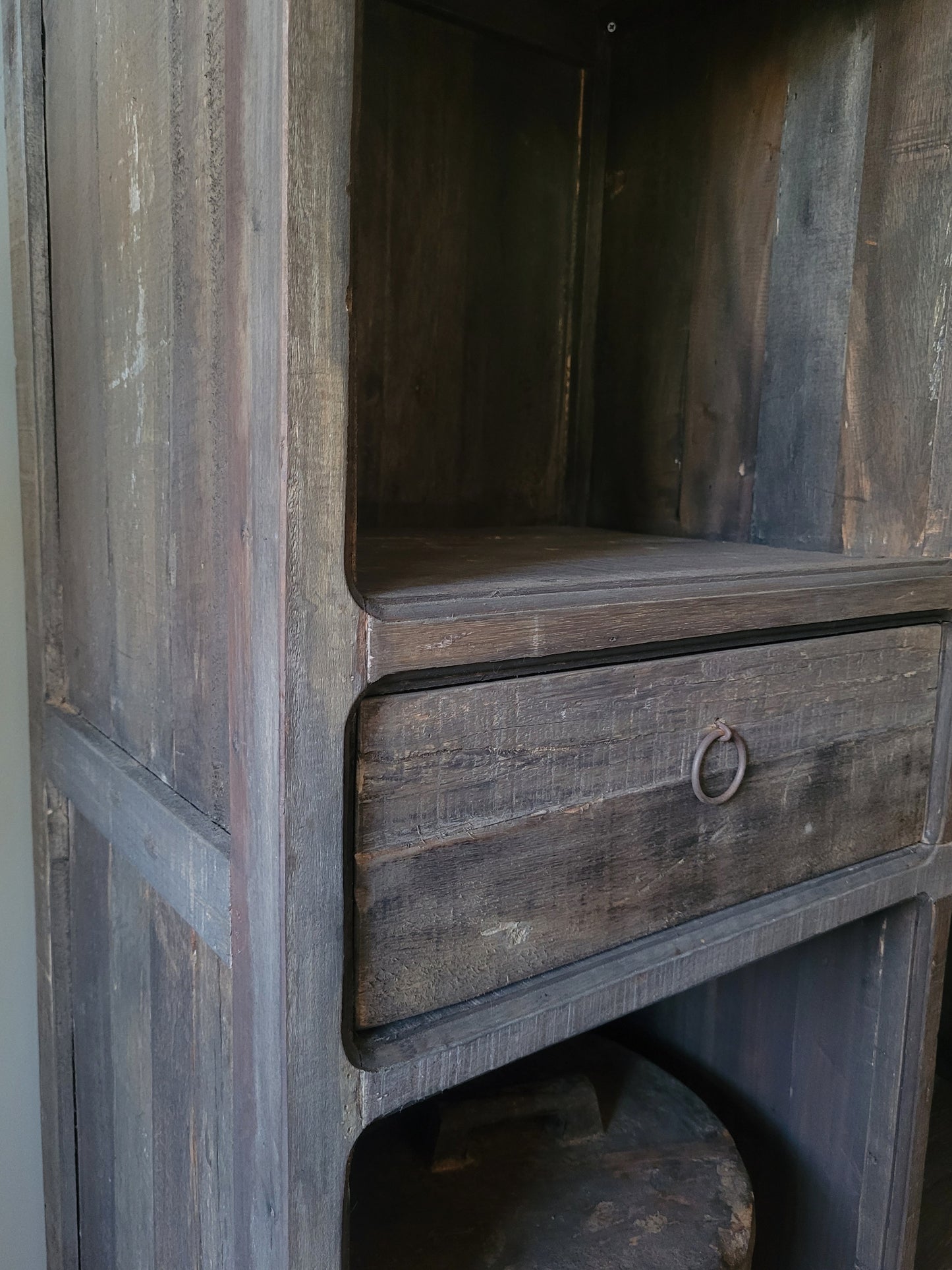 Vakkenkast | 2 lades driftwood 220cm