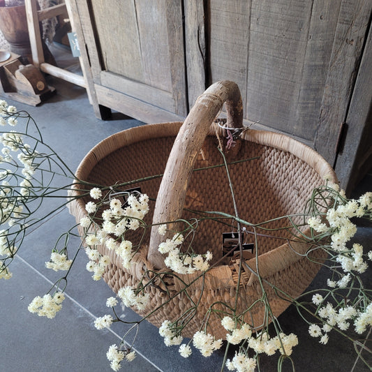 Uniek oude Chinese plukmand met hengsel