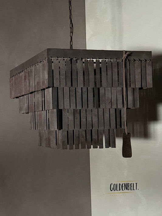 Hanglamp Iron Falls vierkant | Goldenbelt