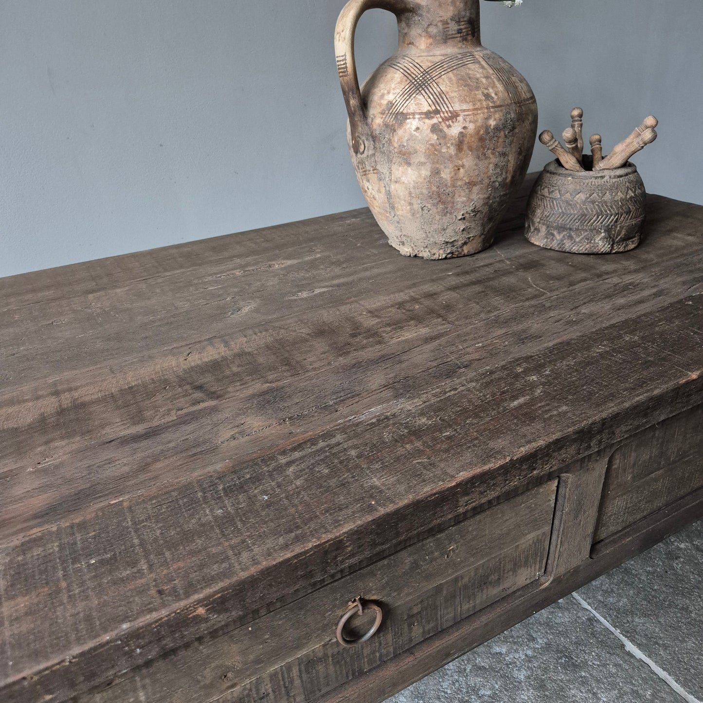 Salontafel driftwood | 2 lades 100cm