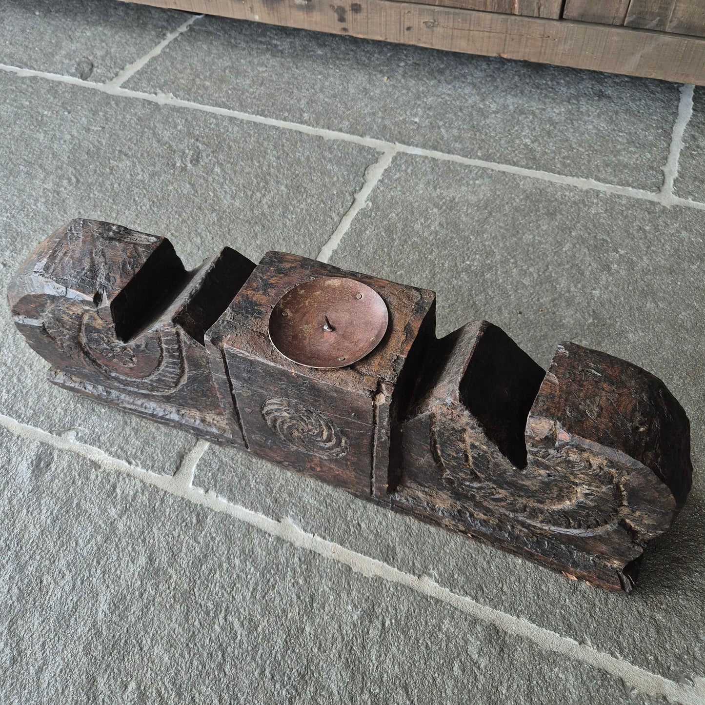 Uniek oud houten ornament nr. 6