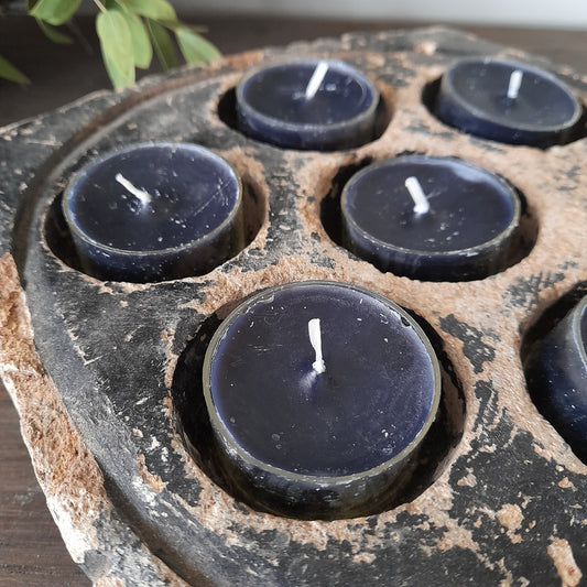 Waxinelichtje antraciet in cup