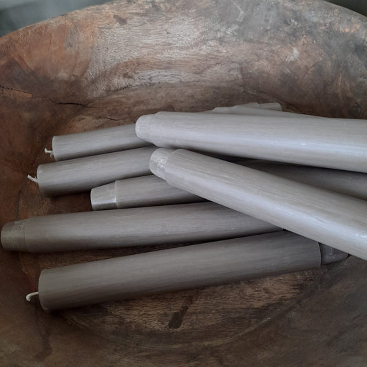 Dinerkaars 18,5cm donker linnen