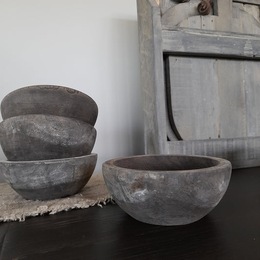 Houten schaaltje rond