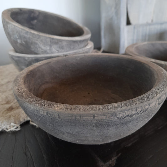 Houten schaaltje rond