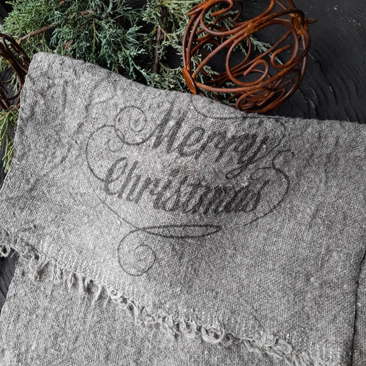 Shabby doek sober landelijk Merry Christmas