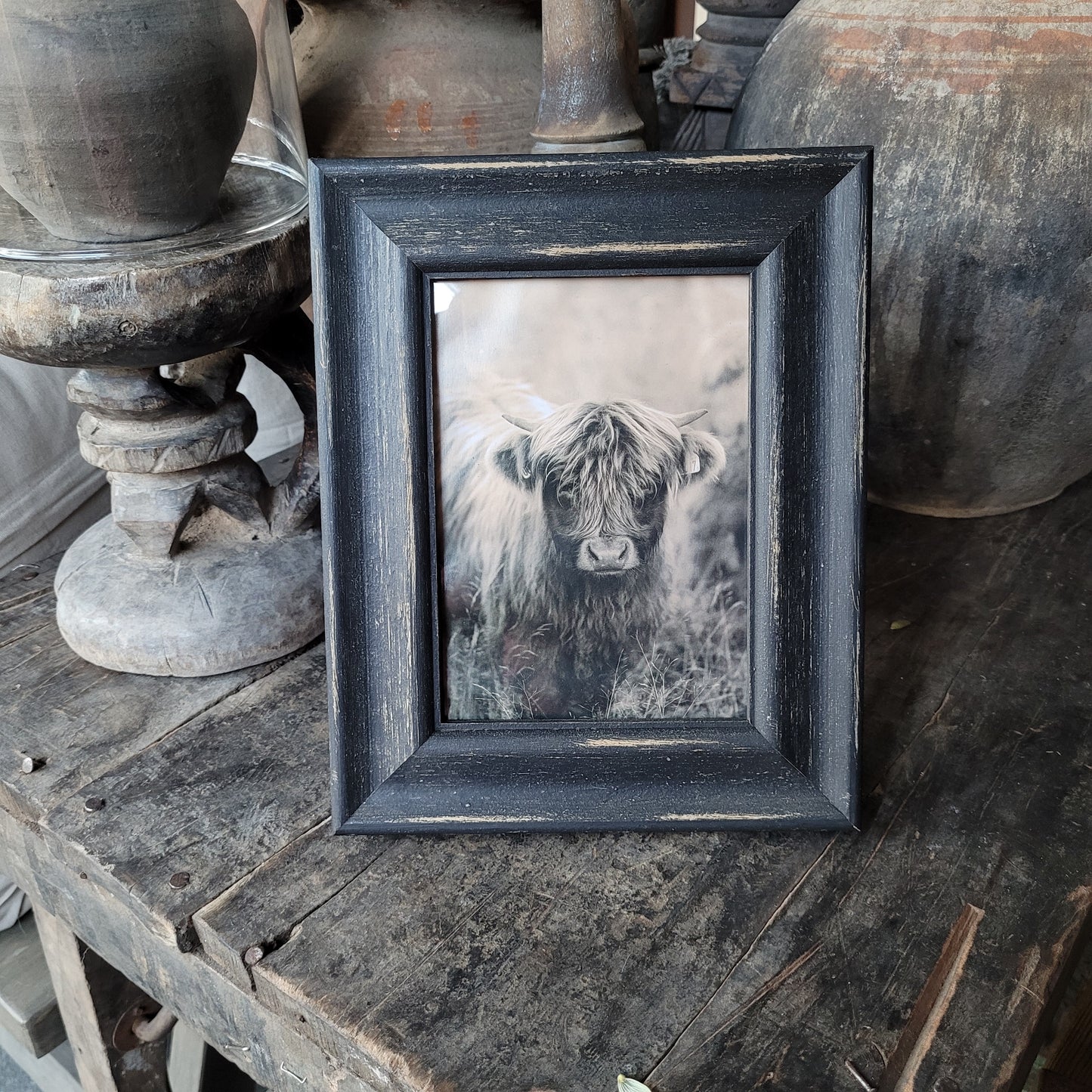 Fotolijst hout zwart stoer sober