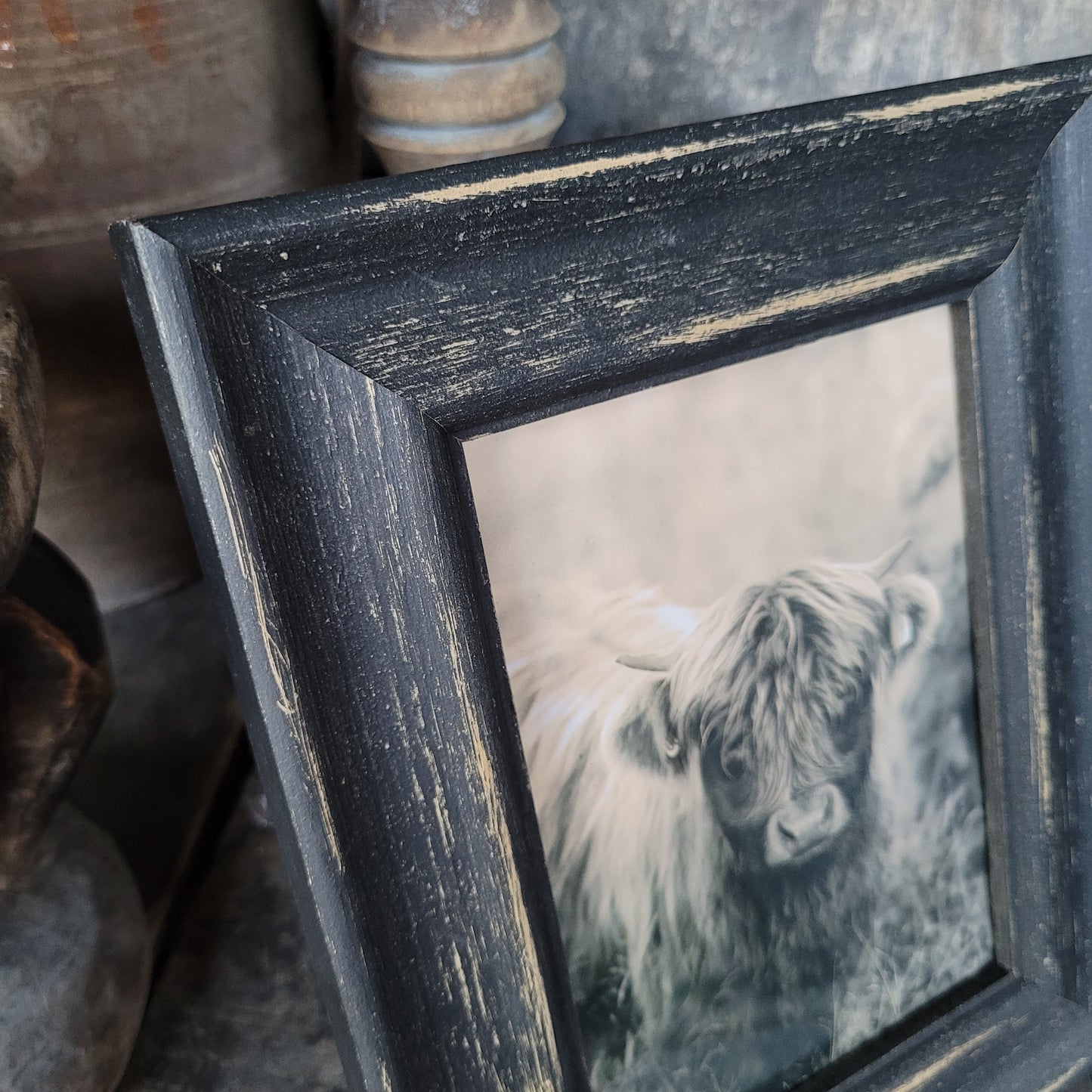 Fotolijst hout zwart stoer sober