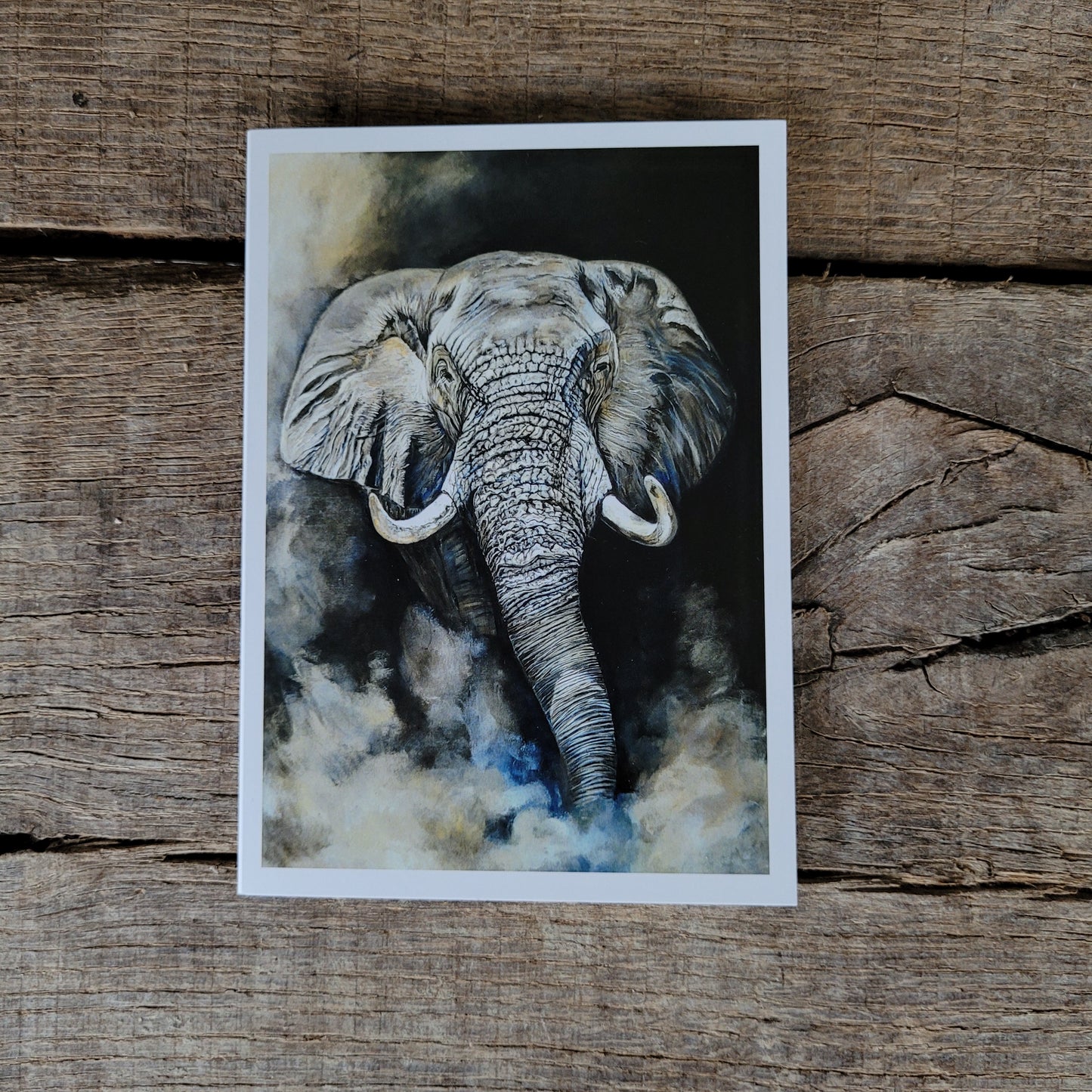 Wenskaart olifant