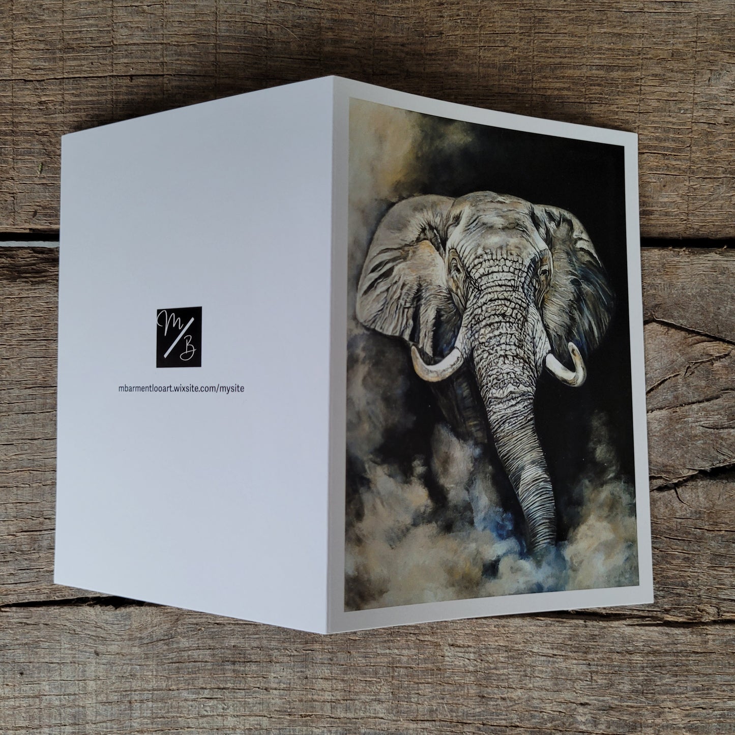 Wenskaart olifant