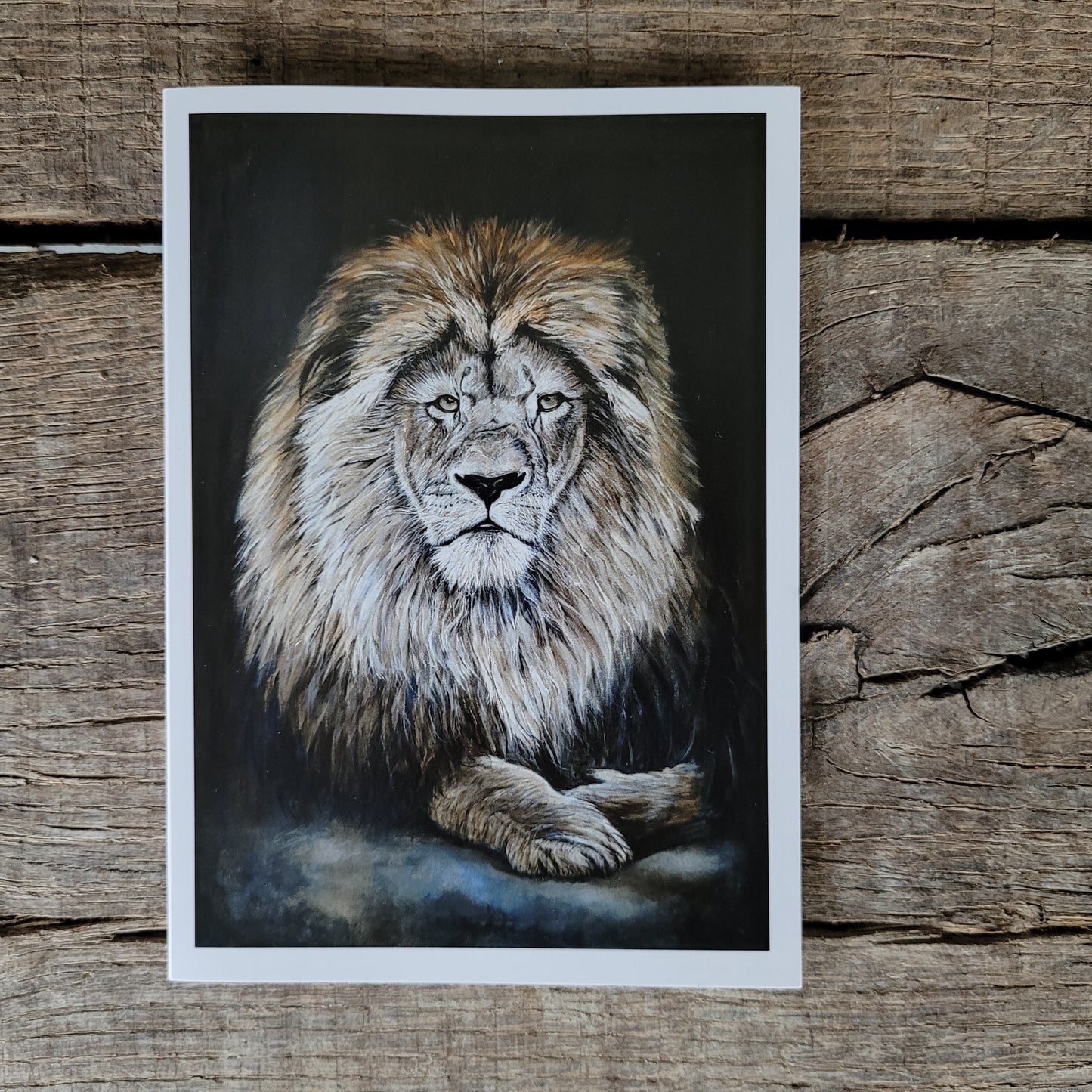 Wenskaart leeuw